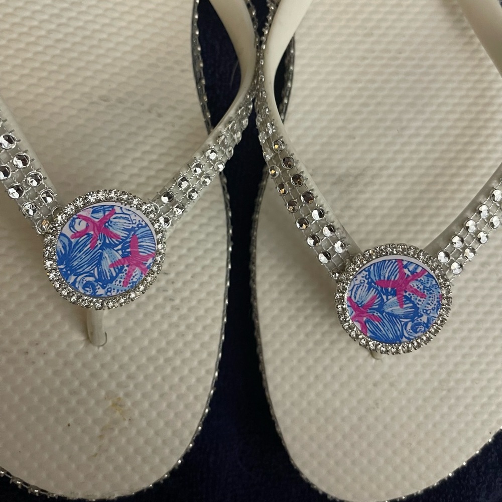 Starfish flip flops
